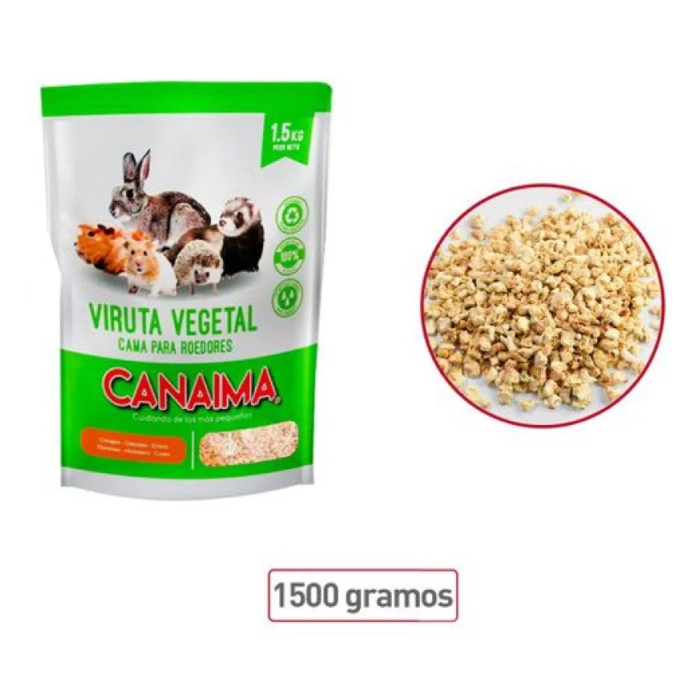VIRUTA VEGETAL CAMA ROEDORES 1500 GR por mayor en Chile