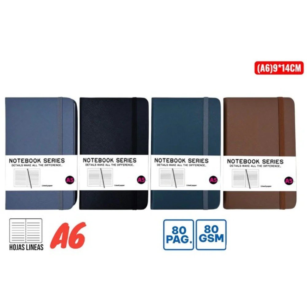 LIBRETA MONOCOLOR A6 9 X 14 CM por mayor en Chile