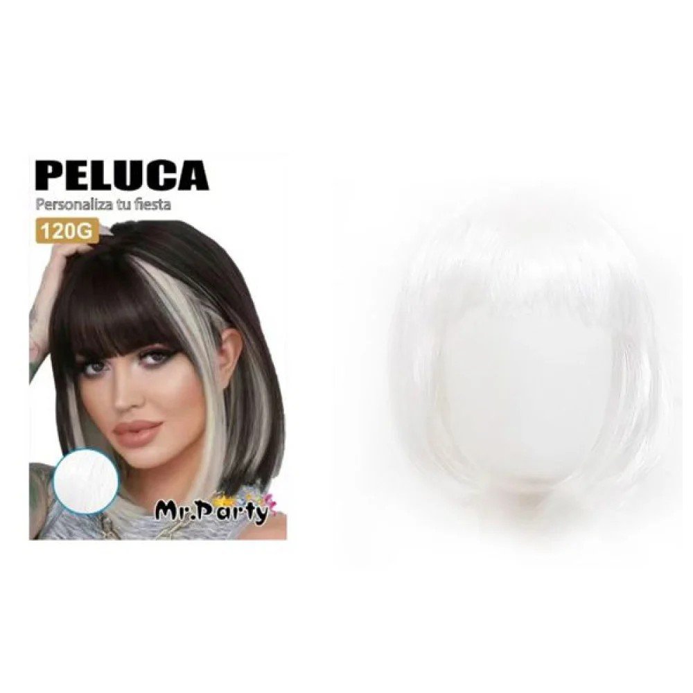 PELUCA PELO CORTO BLANCO 120 GR por mayor en Chile