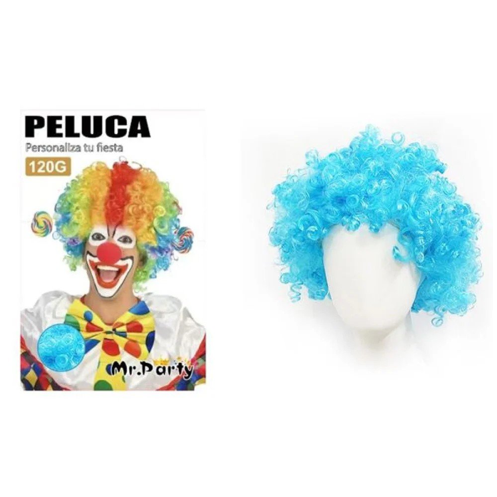 PELUCA PELO CORTO AZUL 120 GR por mayor en Chile