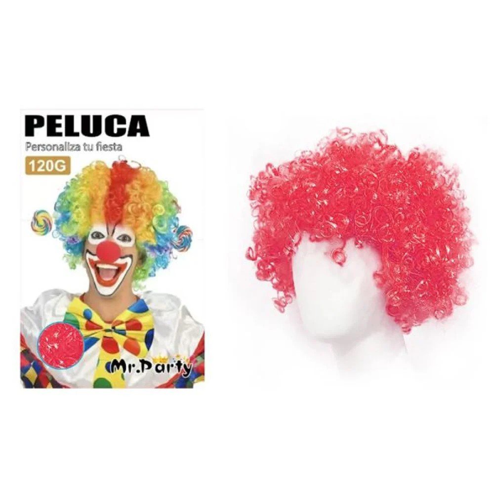 PELUCA PELO CORTO ROJA 120 GR por mayor en Chile