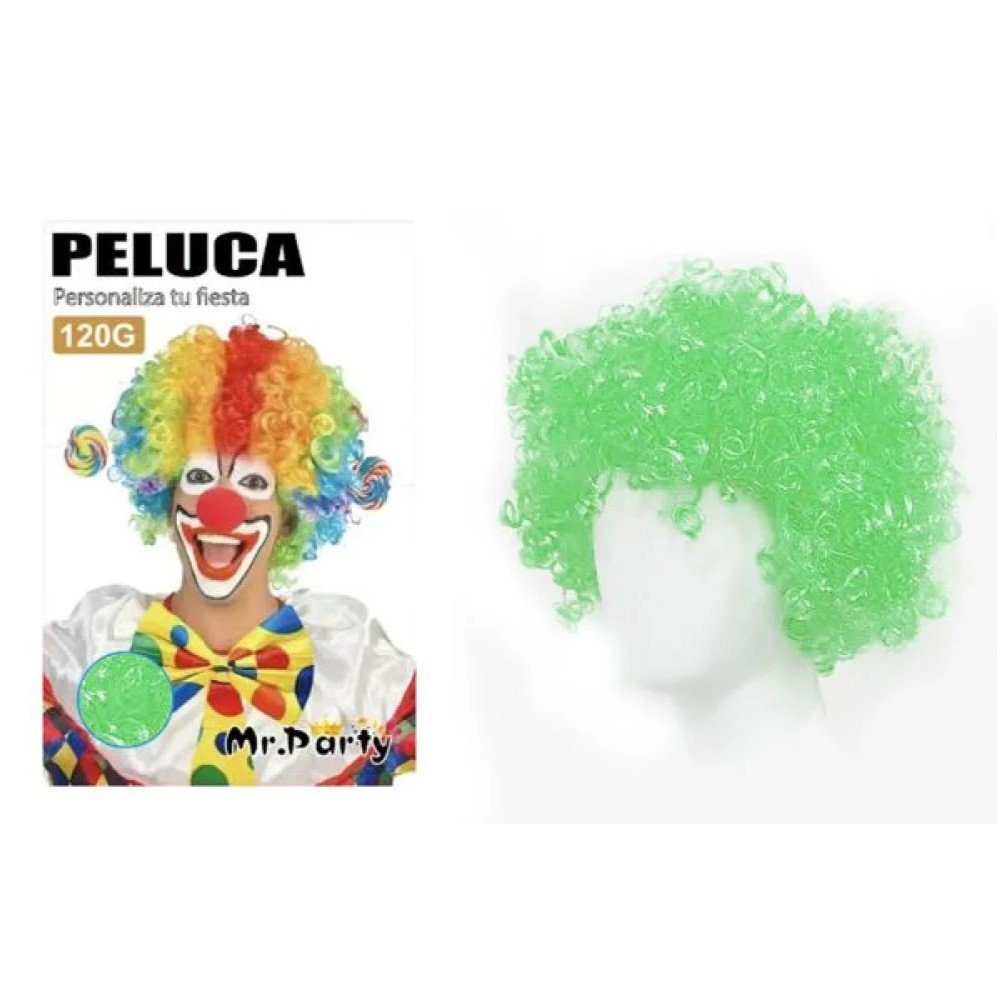 PELUCA PELO CORTO VERDE 120 GR por mayor en Chile