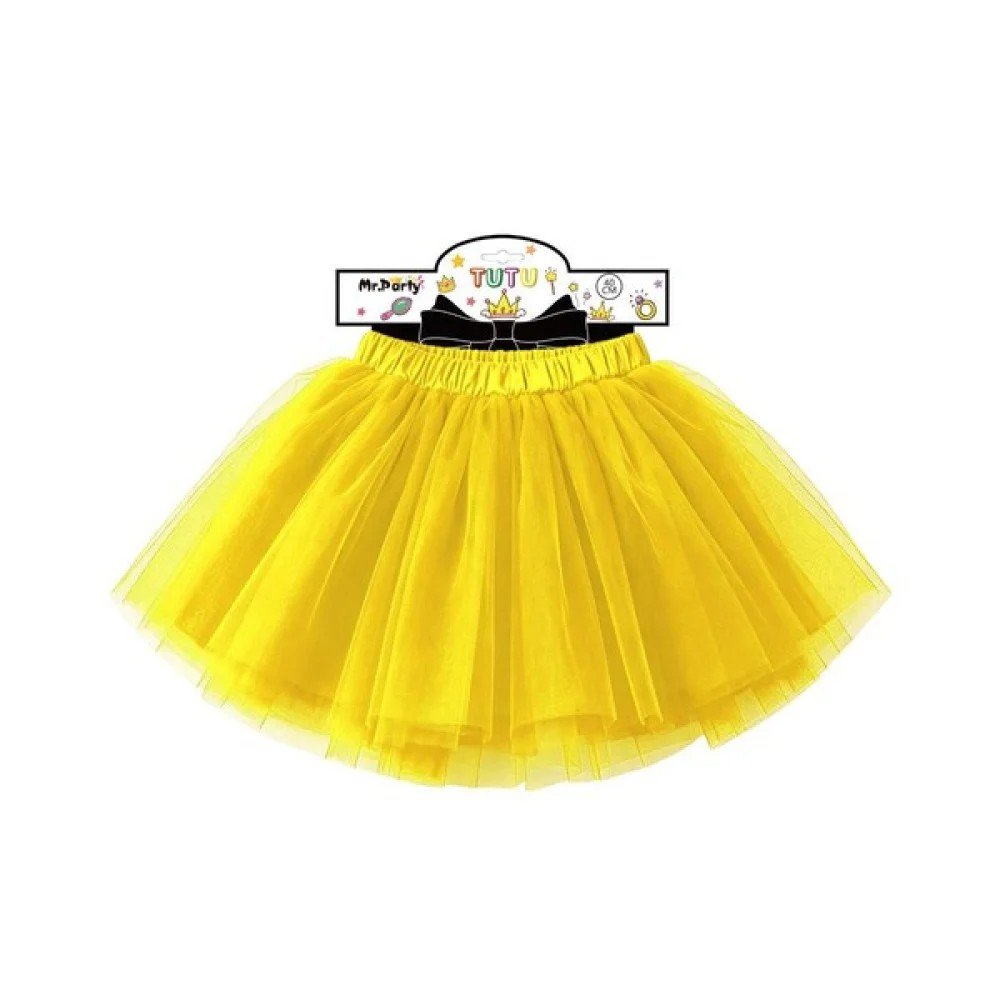 TUTU UNICOLOR AMARILLO 40 CM por mayor en Chile
