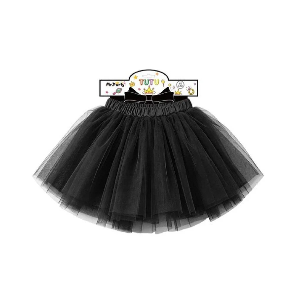 TUTU UNICOLOR NEGRO 40 CM por mayor en Chile