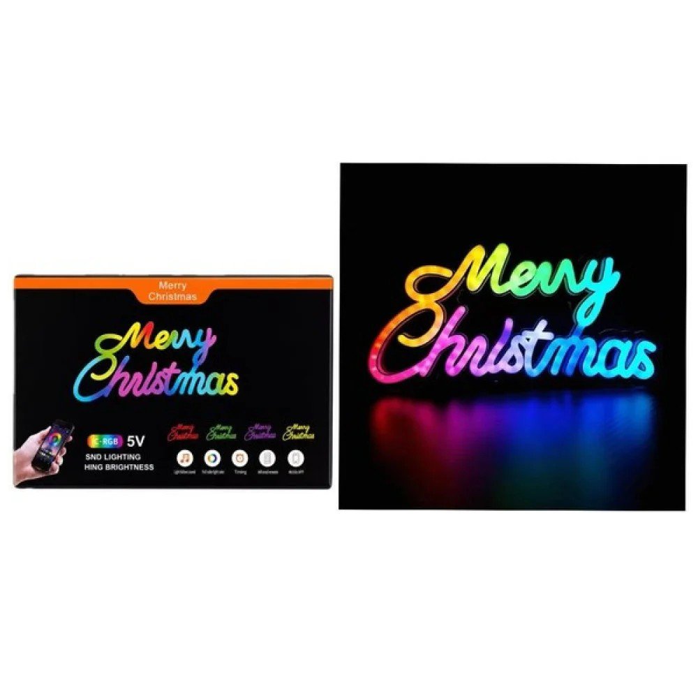 LETRERO USB MERRY CHRISTMAS 1 PZA por mayor en Chile
