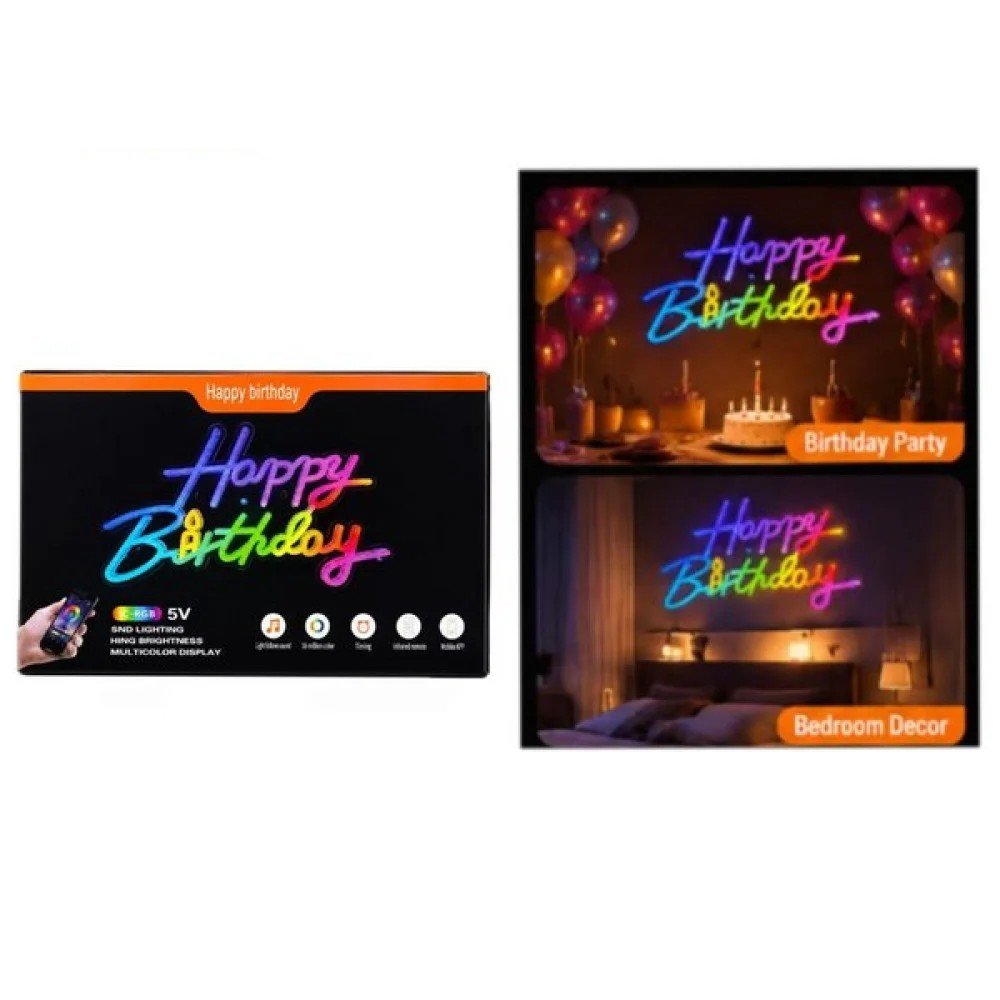 LETREO USB HAPPY BIRTHDAY 1 PZA por mayor en Chile