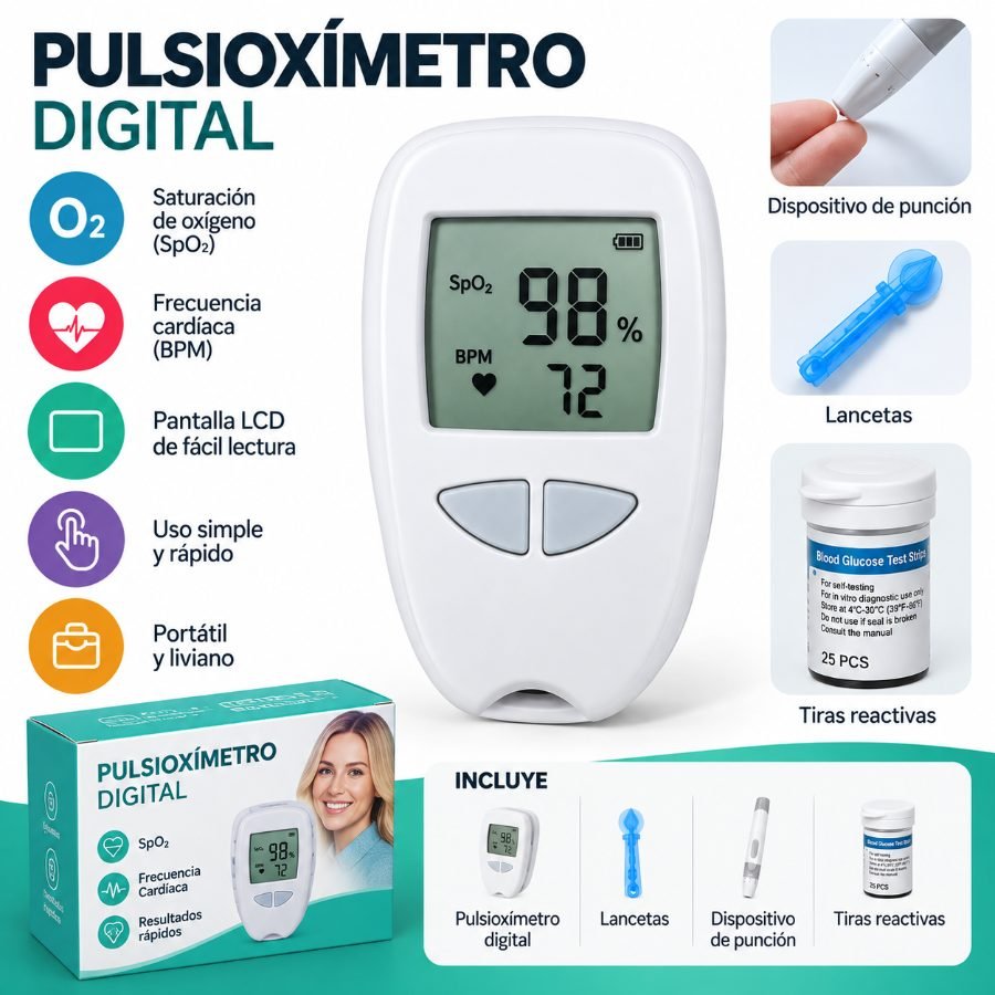 Glucómetro digital con accesorios para medición de glucosa en sangre mayorista — imagen 2