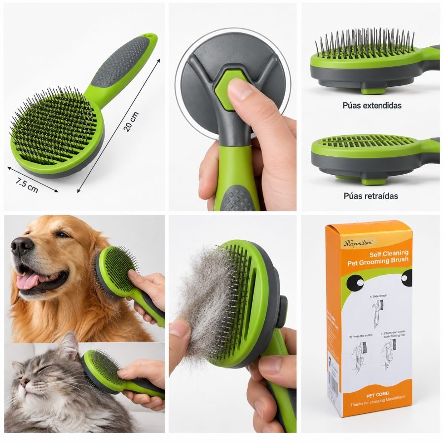 Cepillo autolimpiante para mascotas perros y gatos mayorista — imagen 2