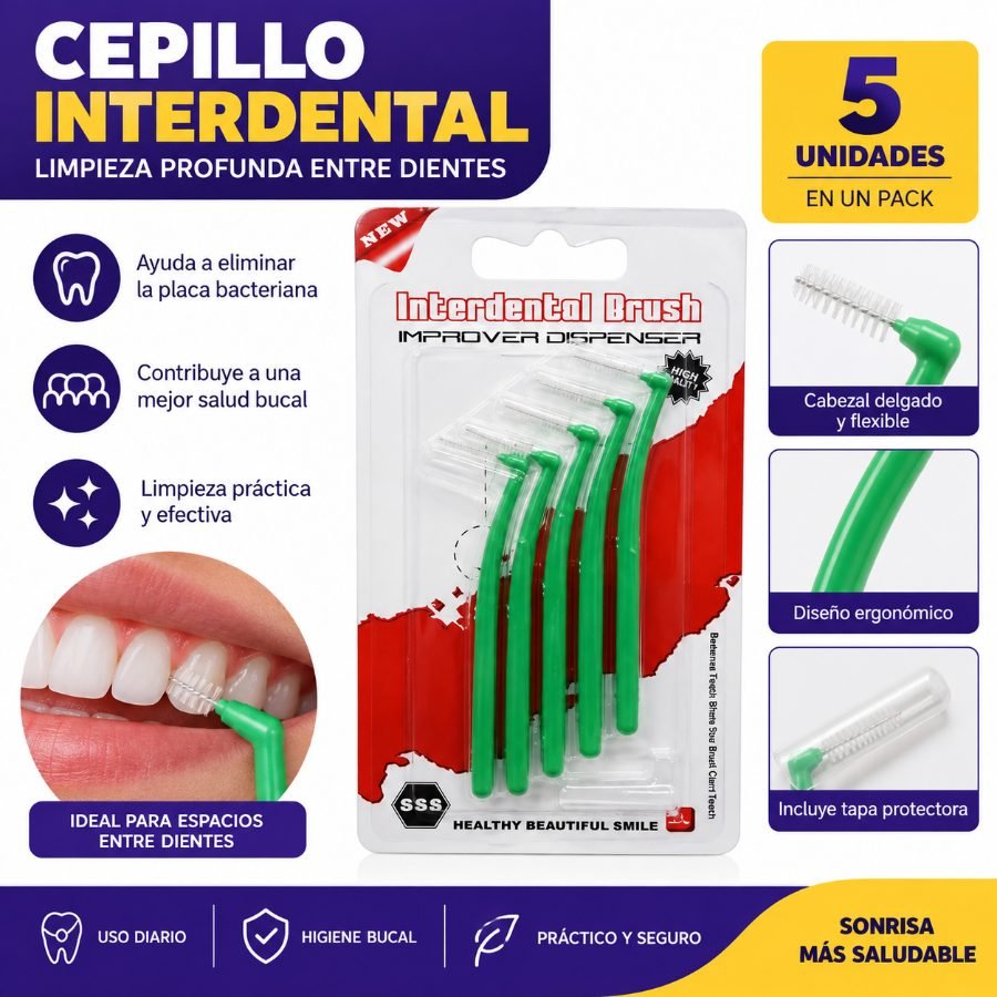 CEPILLO INTERDENTAL 5 PZA por mayor en Chile