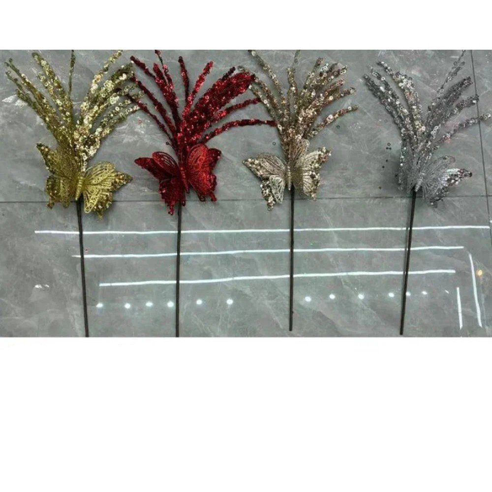 NAVIDAD ABANICO HILO MARIPOSA 60 cm-24 pza por mayor en Chile