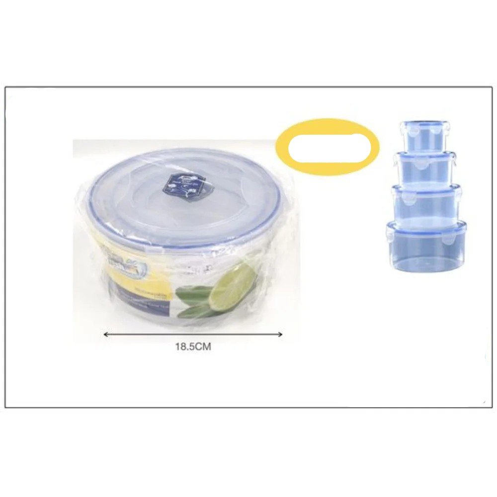 SET RECIPIENTE TAPER REDONDO 18.5 cm por mayor en Chile
