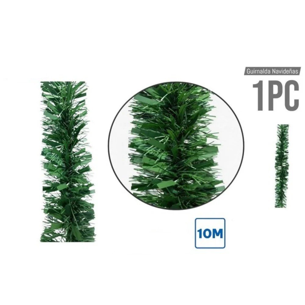 NAVIDAD GUIRNALDA PVC MATE 9cm x 10m por mayor en Chile