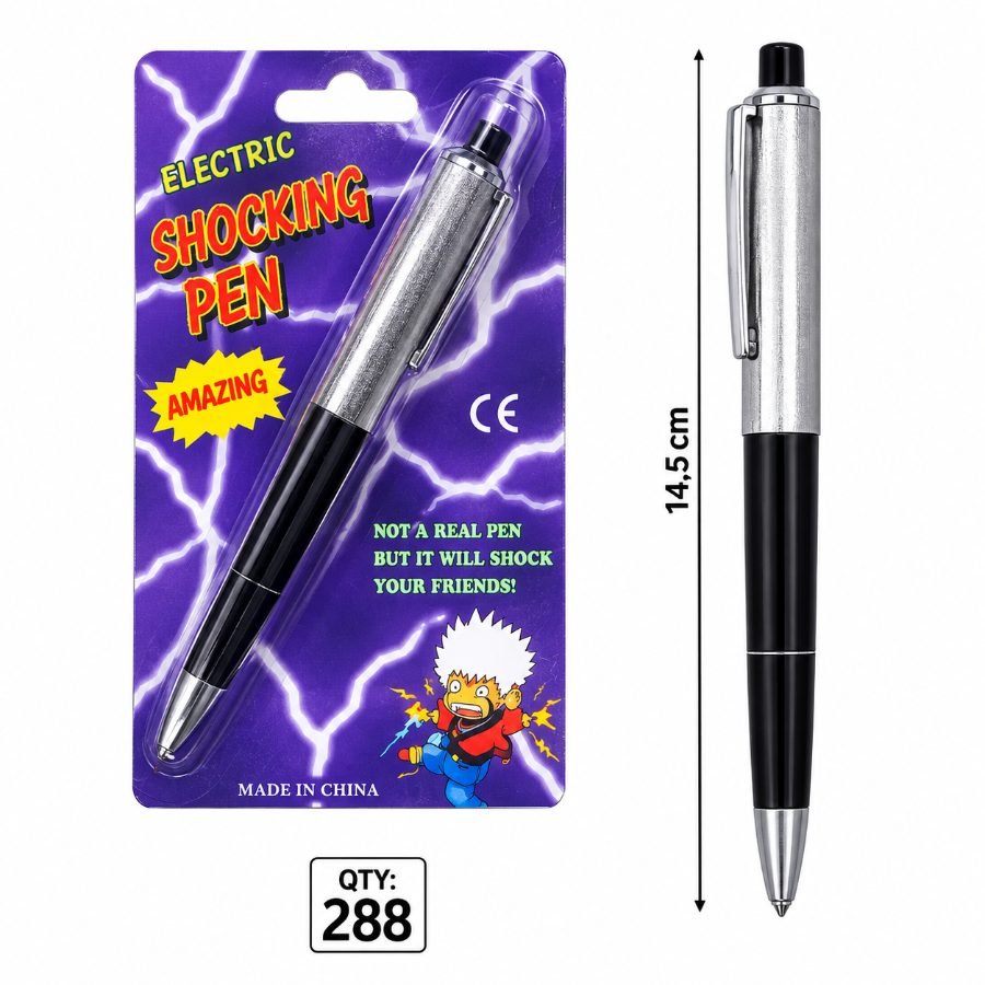 Lápiz eléctrico de broma shocking pen - juguete de electrocución para chistes mayorista — imagen 3