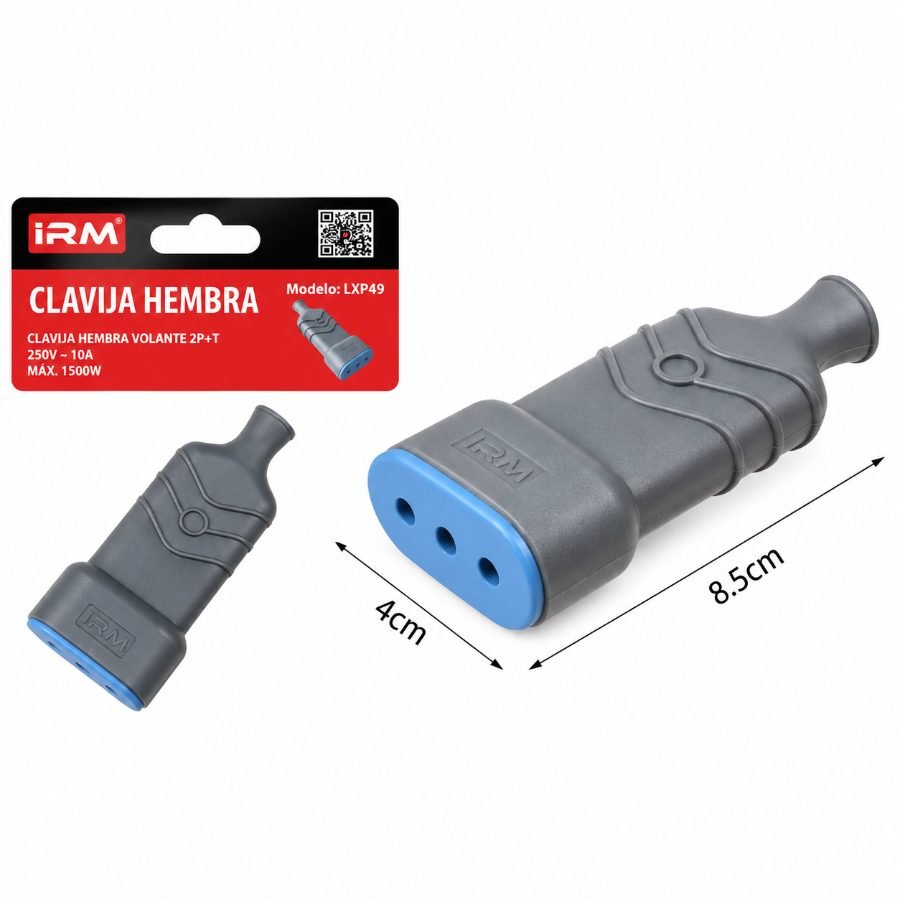 Enchufe hembra de conversión ep078 - conector volante con puerta de seguridad 10a mayorista — imagen 2