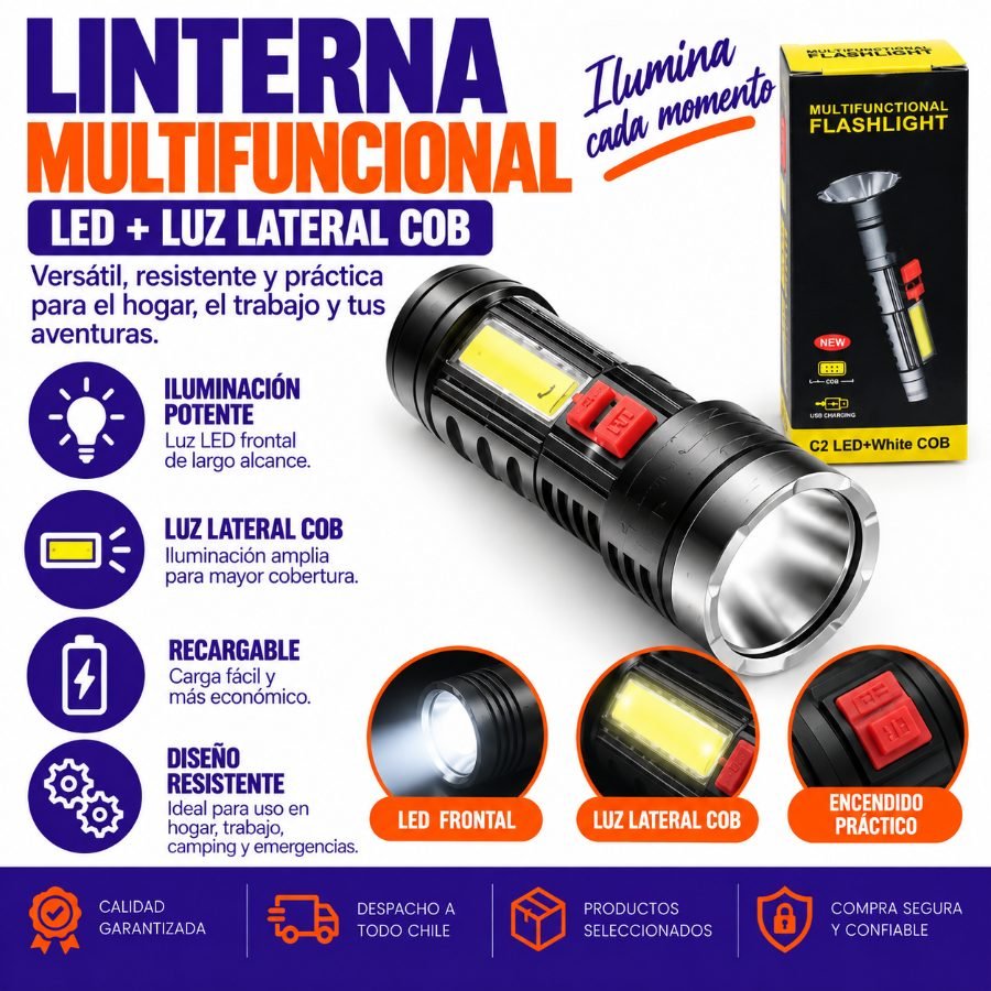 Linterna multifuncional mayorista — imagen 3