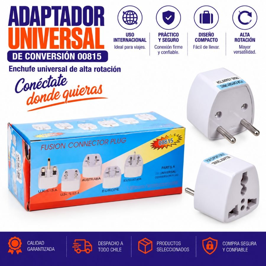 Adaptador global de conversión 00815 - enchufe universal de alta rotación mayorista — imagen 3