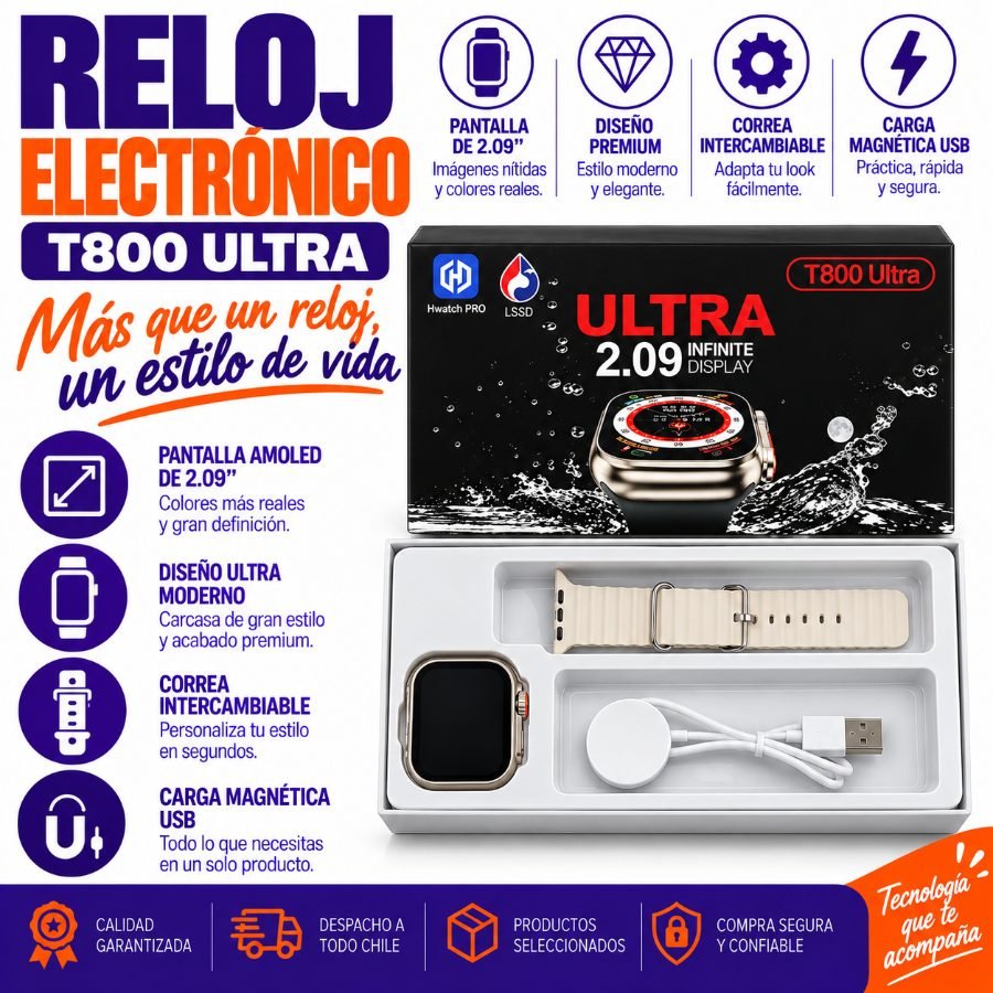 Reloj electronico t10 ultra mayorista — imagen 3