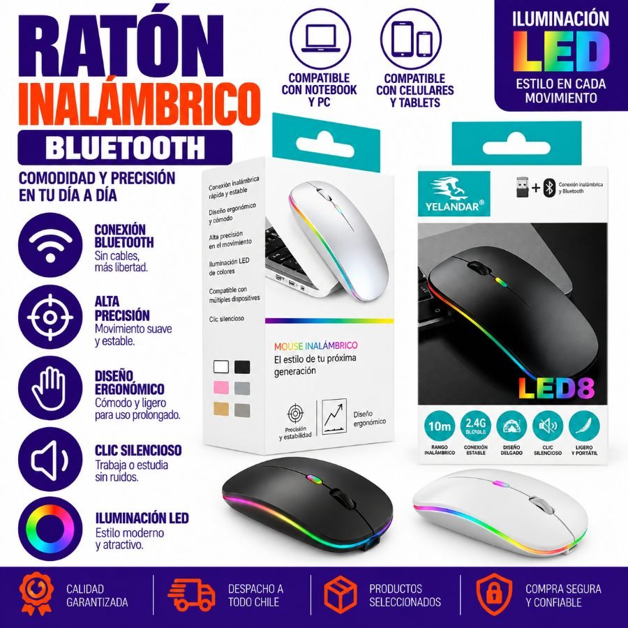 RATON INALAMBRICO BLUETOOTH ESTANDAR por mayor en Chile