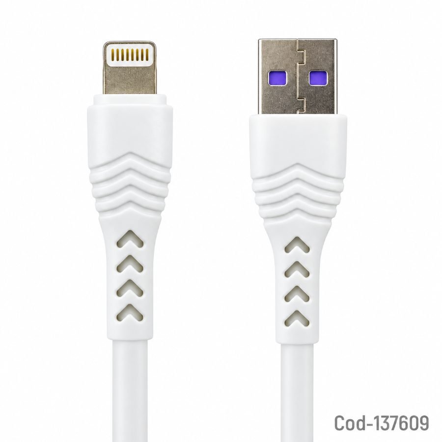 Cable para iphone a usb de 1 metro marca abodos, 5 amp modelo as-ds31l. - pack de 20 unidades mayorista — imagen 8
