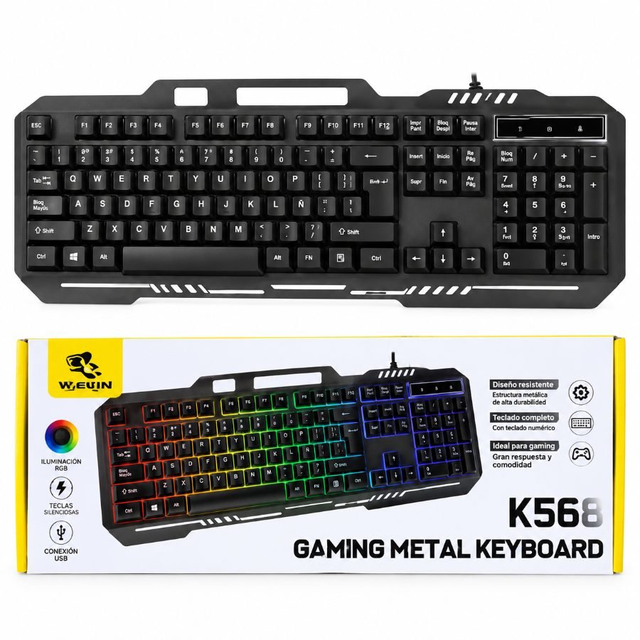 Teclado inalambrico colorido mayorista — imagen 2