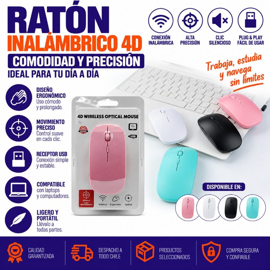RATON INLAMBRICO 4D ESTANDAR por mayor en Chile