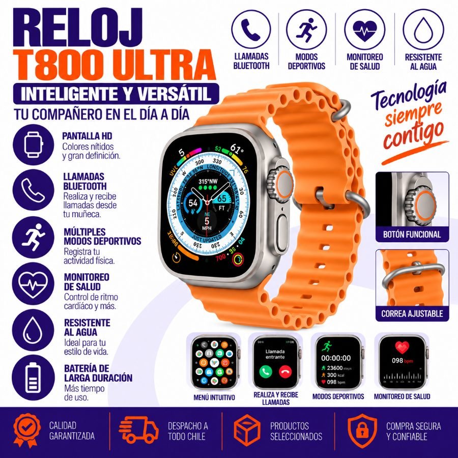 Reloj electronico t800 ultra mayorista — imagen 3