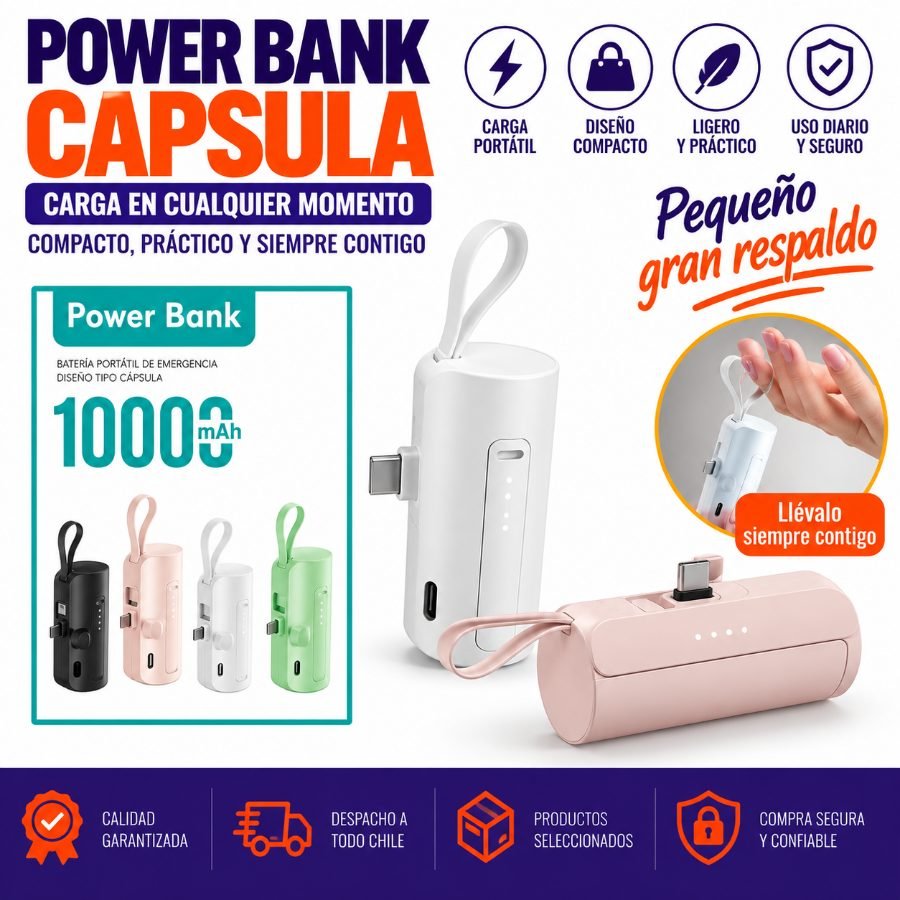 Power bank capsula mayorista — imagen 3