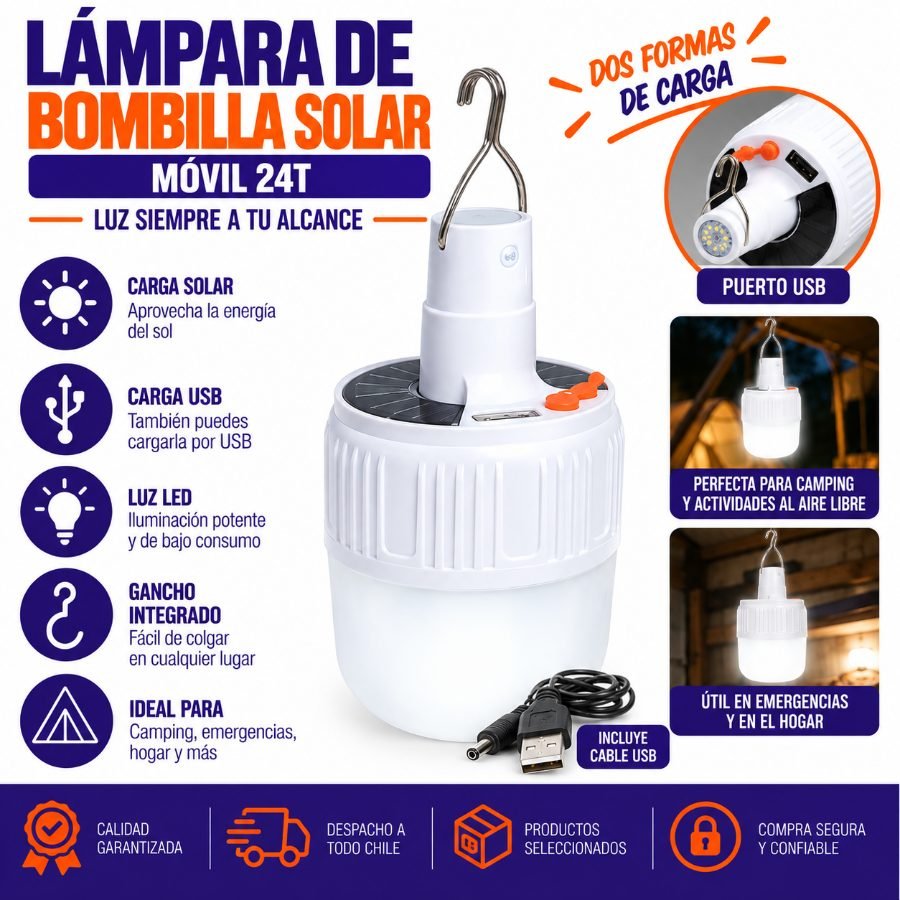 Lámpara de bombilla solar móvil 24t mayorista — imagen 3
