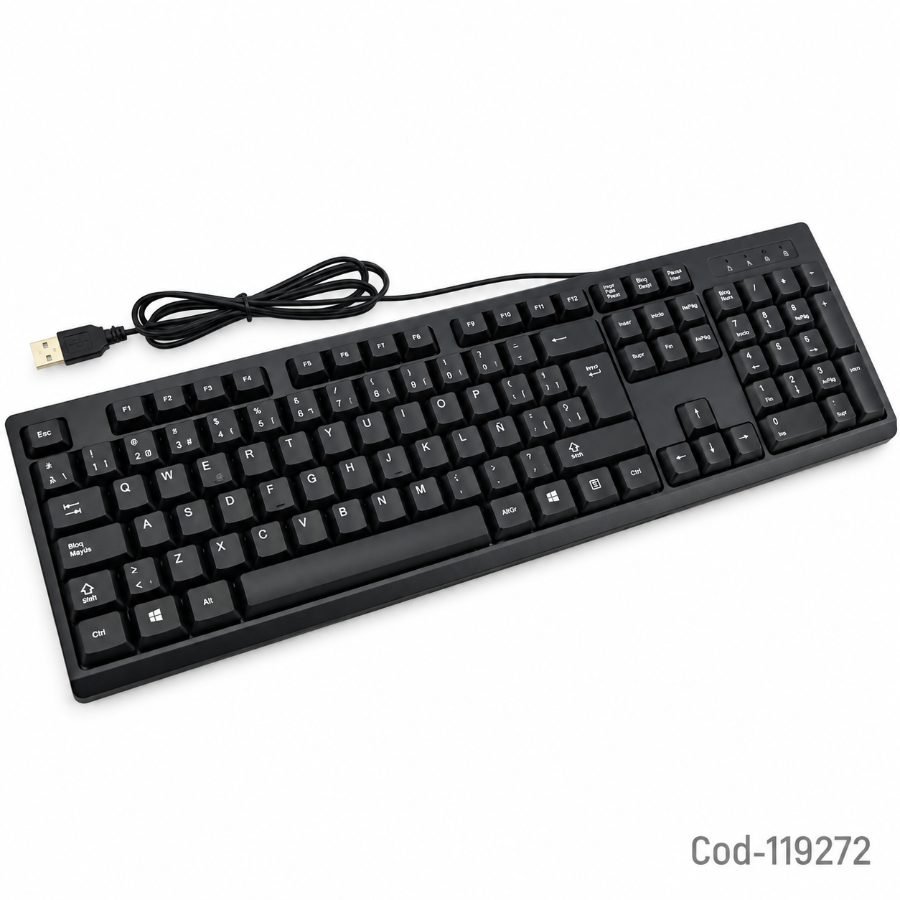 Teclado pc, usb, modelo kb-001, en español. alta calidad, en caja. mayorista — imagen 4