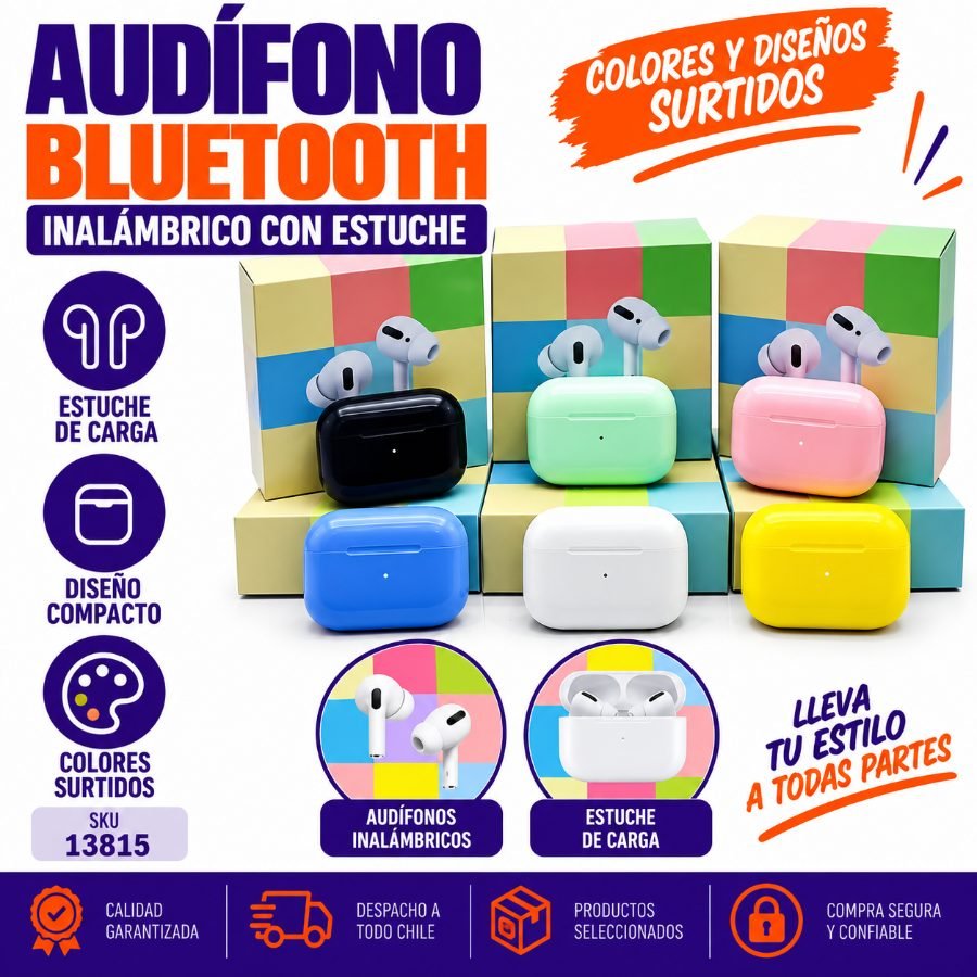Audífono bluetooth inalámbrico con estuche mayorista — imagen 3