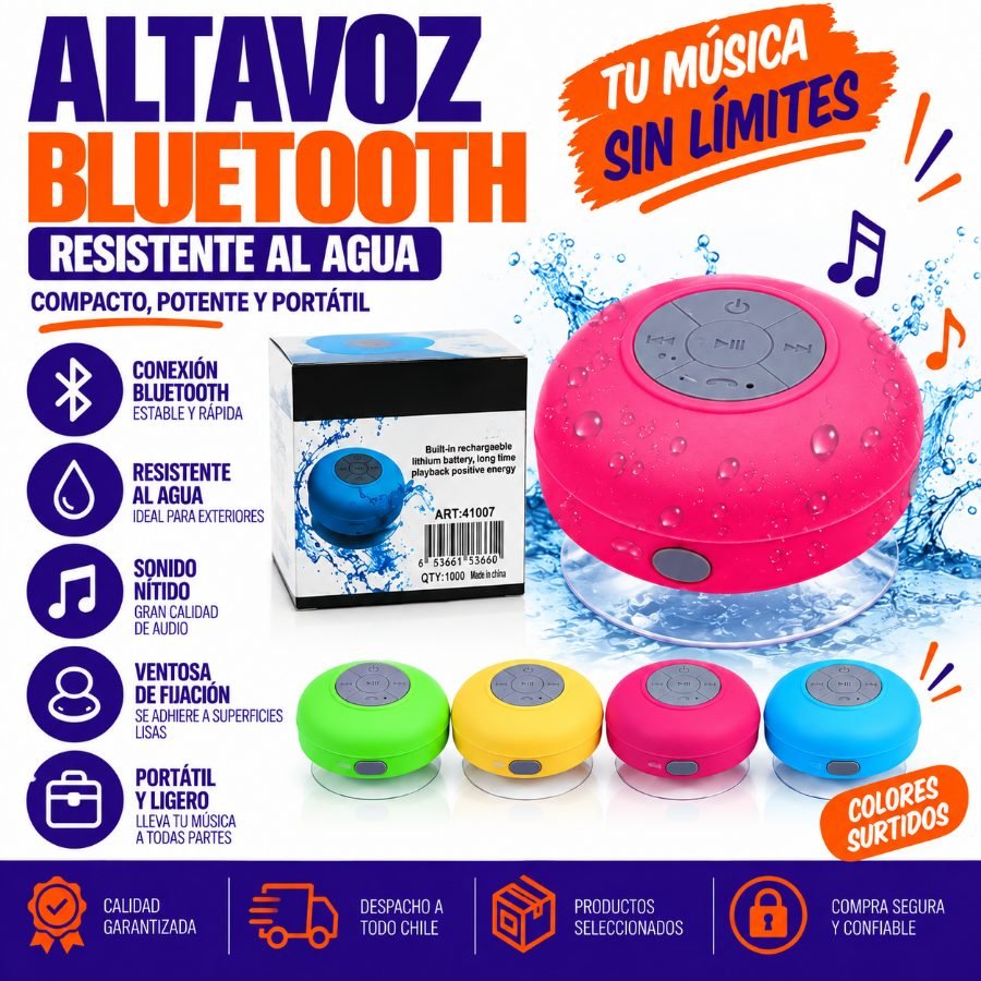 ALTAVOZ BLUETOOHT 1 PZA por mayor en Chile