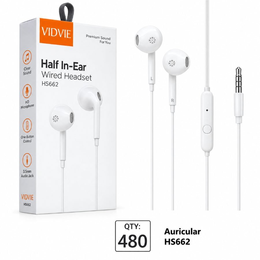 Auriculares tipo half in-ear hs662 con conector mayorista — imagen 2