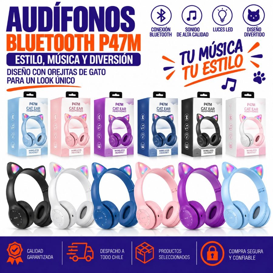 Audifonos bluetooth p47m mayorista — imagen 3