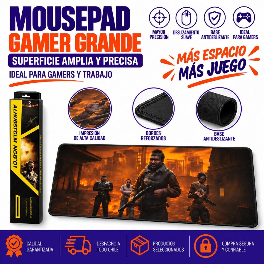Mousepad gamer grande 700x300mm mayorista — imagen 3