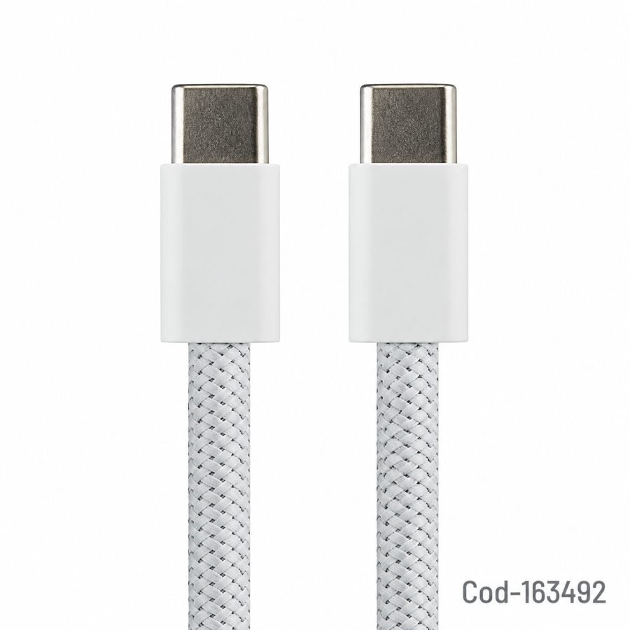 Cable macho doble type-c de 2 mts datos y carga. - pack de 10 unidades mayorista — imagen 8