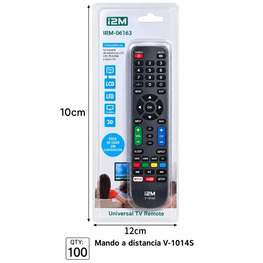 Control remoto universal de gran alcance v-1014s - mando multifunción 30cm mayorista — imagen 2