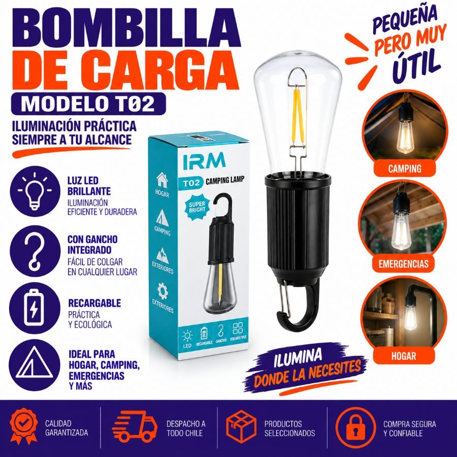 Bombilla de carga modelo t02 con filamento led mayorista — imagen 3