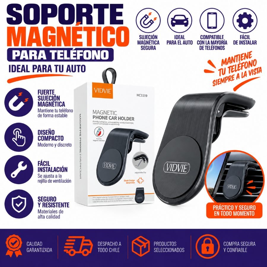 Soporte Magnético para Coche para Teléfono Móvil HC1519 1PZA por mayor en Chile