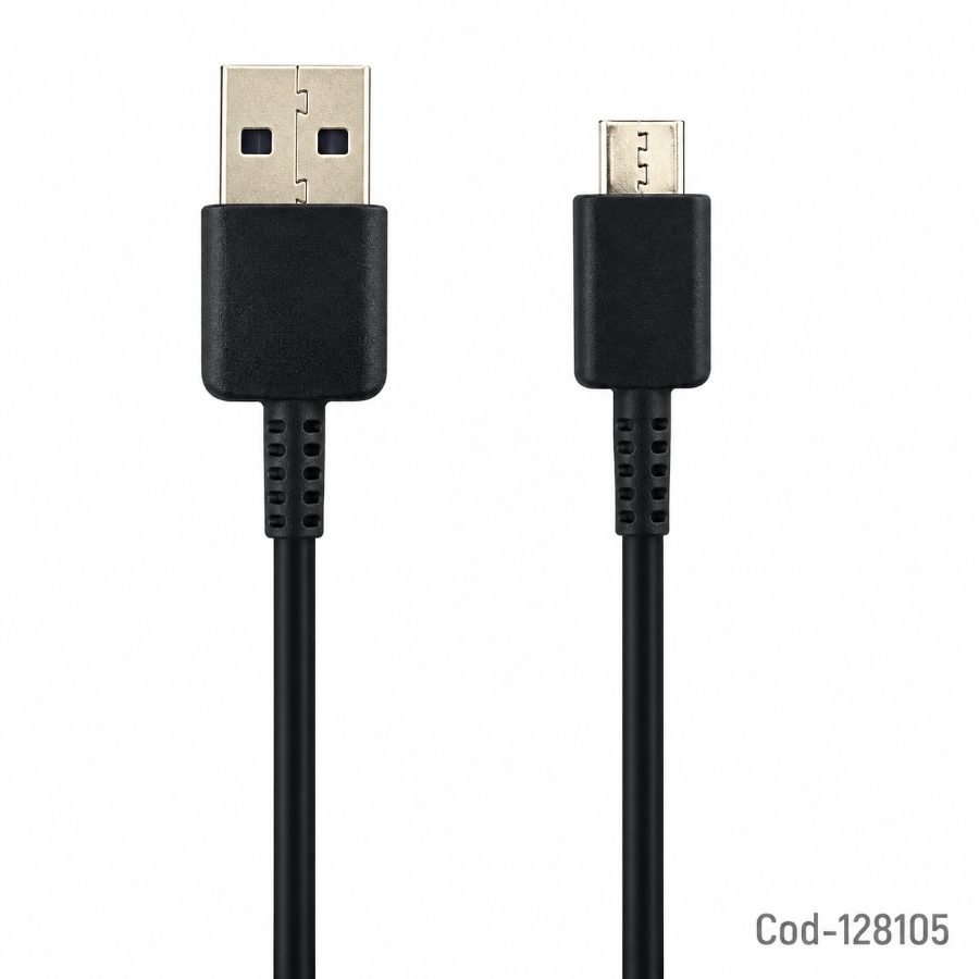Cable usb a type-c datos y carga, 1 metro, disponible blanco, negro. - pack de 10 unidades mayorista — imagen 8