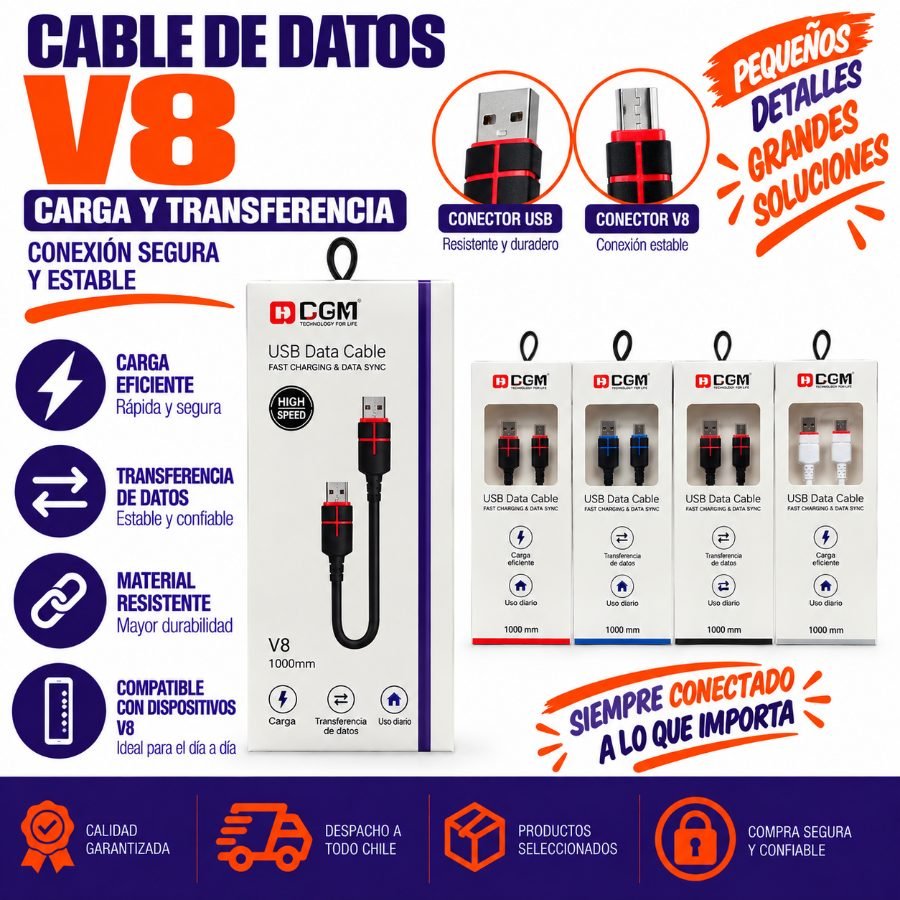 Cable de datos v8 mayorista — imagen 3