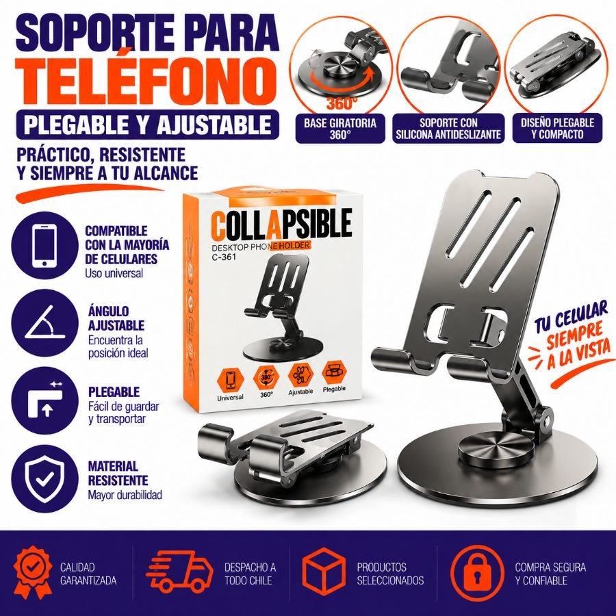 SOPORTE PARA TELEFONO 1 PZA por mayor en Chile