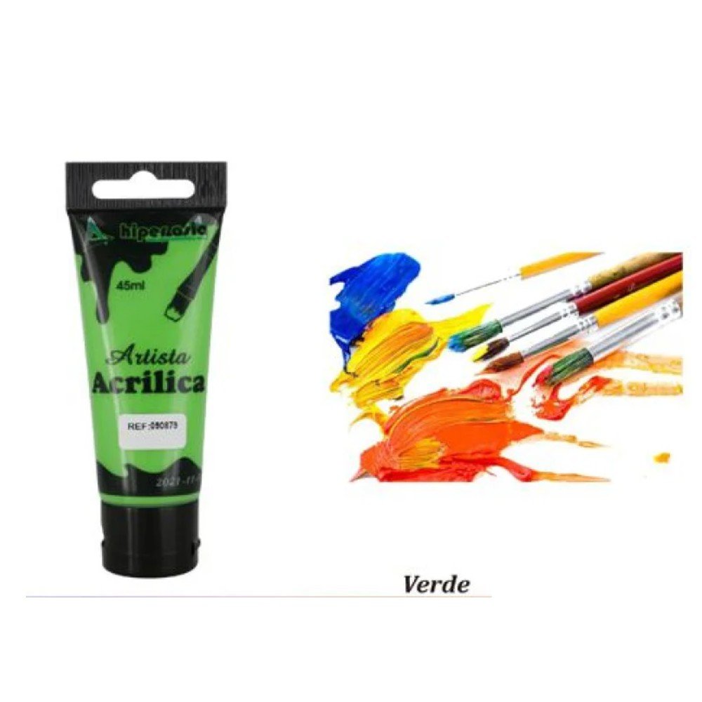 PINTURA ACRILICA-VERDE 45 ML por mayor en Chile