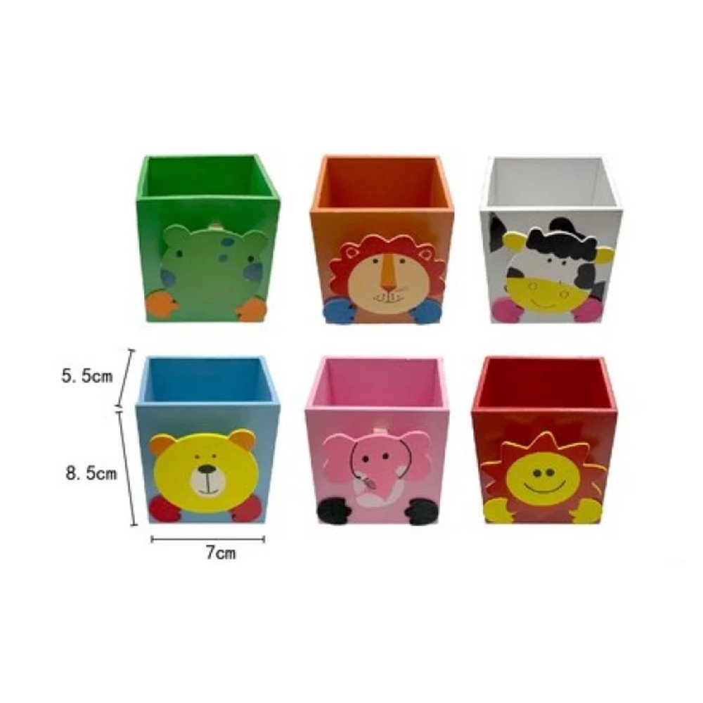 PORTA LAPICES DECORATIVO 7 X 8,5 X 5,5 CM por mayor en Chile