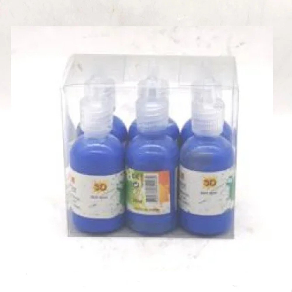 PIGMENTO TEXTIL 3D-AZUL OSCURO 6 PZA- 30 ML por mayor en Chile