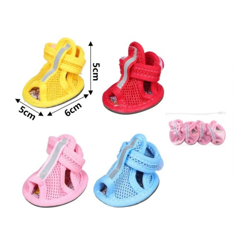 SANDALIAS DE MALLA PARA MASCOTA 2 PARES-5 X 6 X 5 CM por mayor en Chile