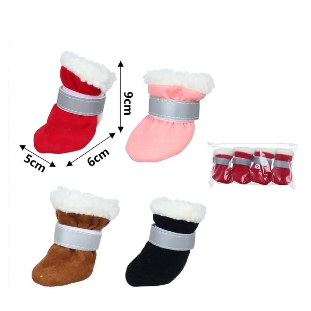 BOTAS DE INVIERNO PARA MASCOTA 2 PARES-9 X 6 X 5 CM por mayor en Chile