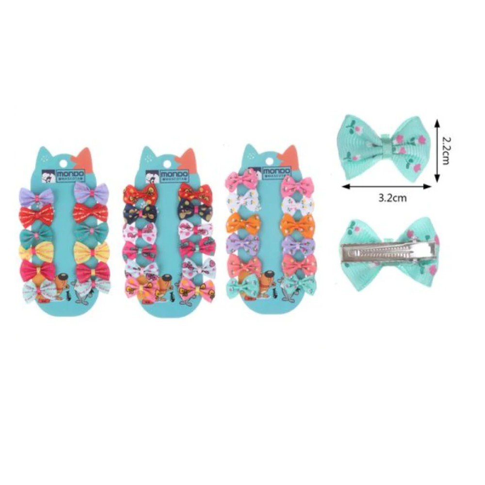 SET PINCHES PARA MASCOTA 6 PARES-2,2 X 3,2 CM por mayor en Chile