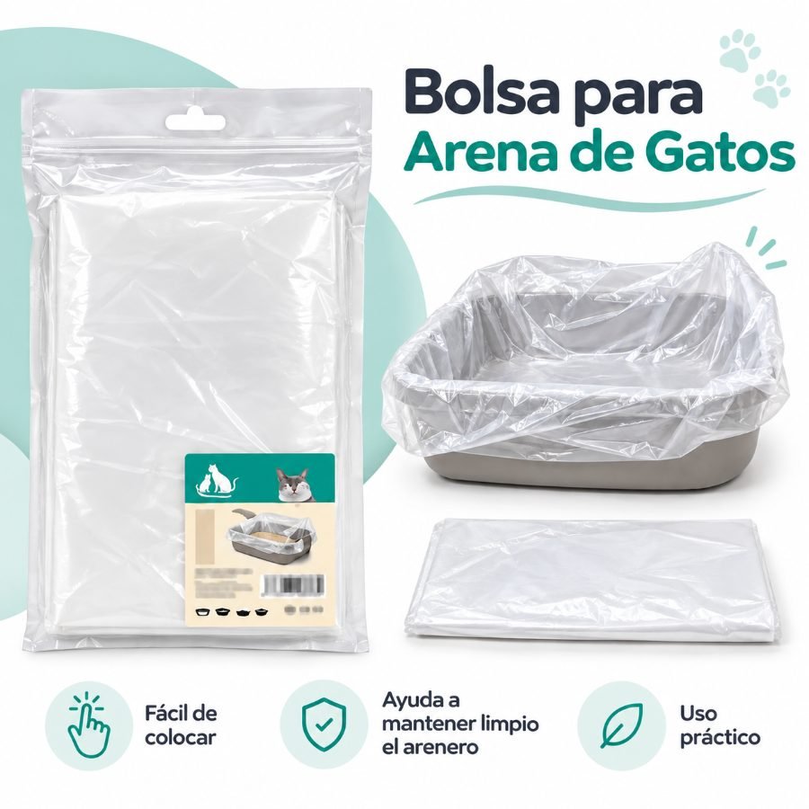 BOLSA PARA ARENA DE GATOS 40 X 35 CM por mayor en Chile