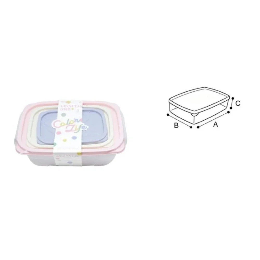 ENVASE PARA COMIDA 3 PZA por mayor en Chile