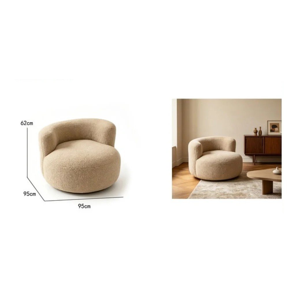 SOFA DE FELPA TEDDY 95 X 95 X 62 CM por mayor en Chile